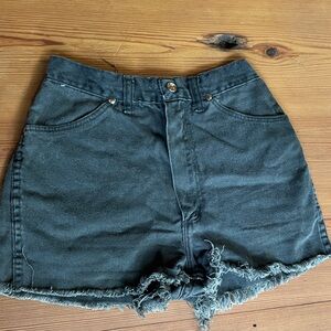 Vintage wrangler cut-off shorts.